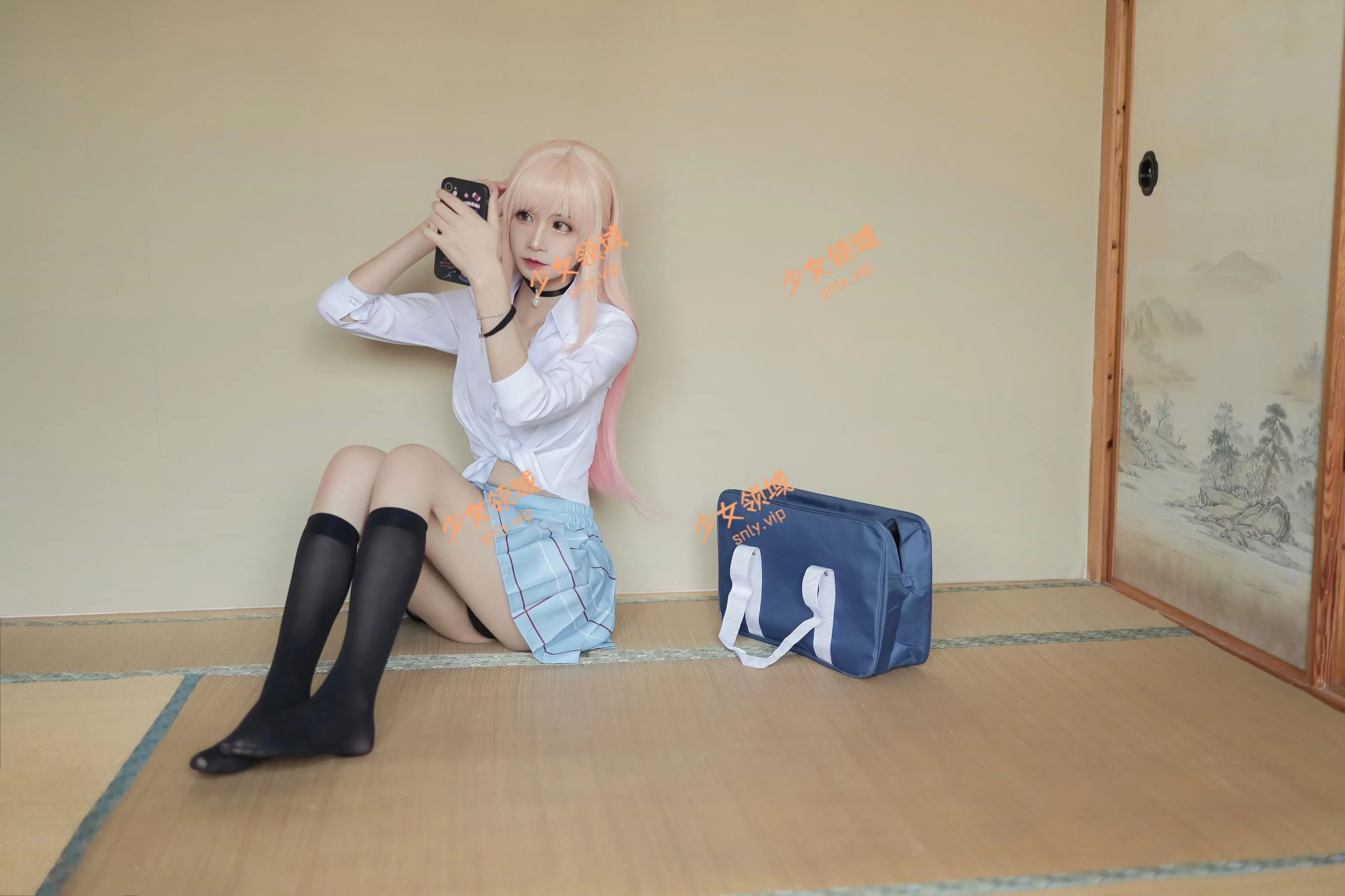 爱老师_PhD – NO.42 喜多川海梦-校服、泳装 [18P]插图7